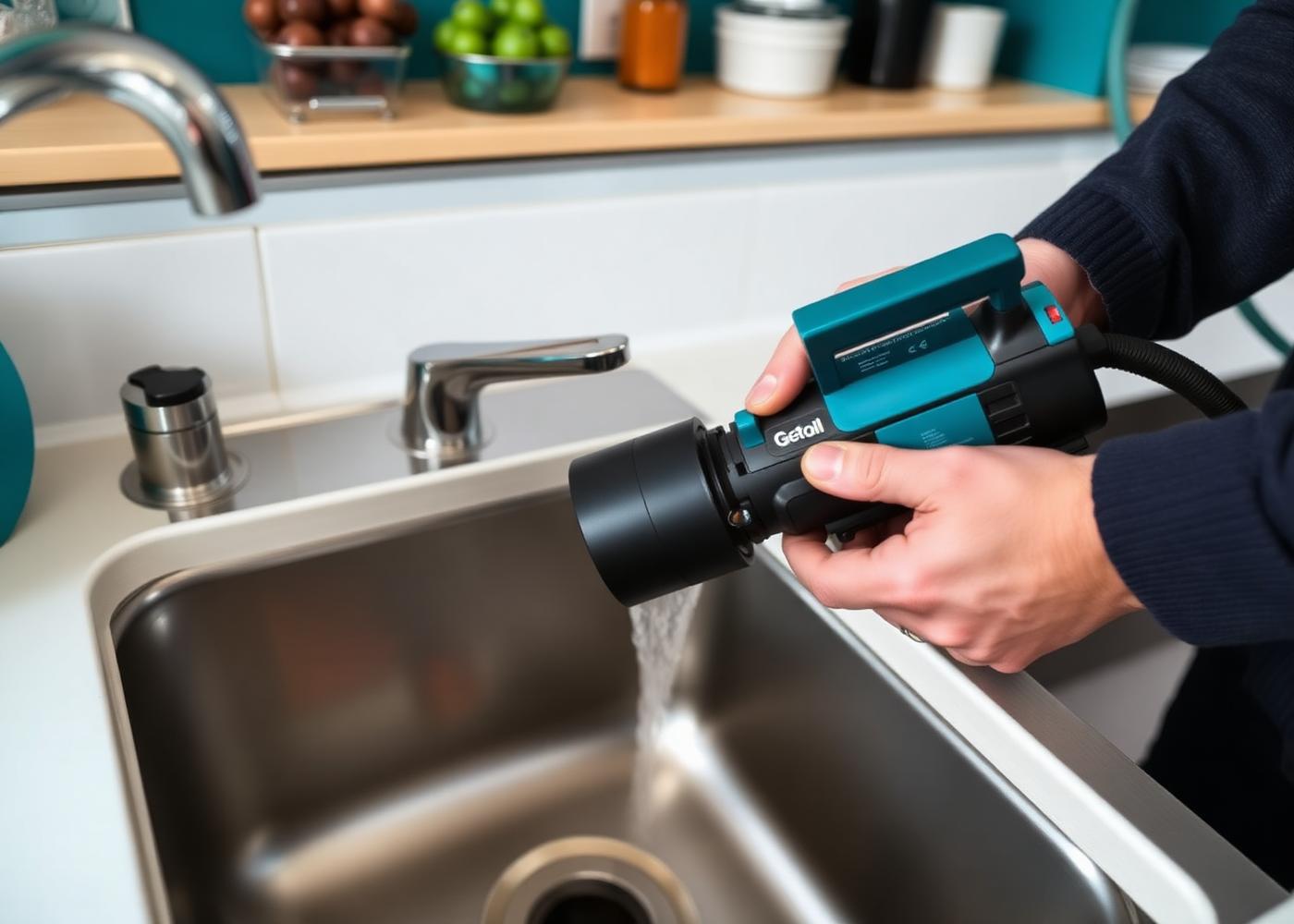 Afvoer wordt mechanisch ontstopt