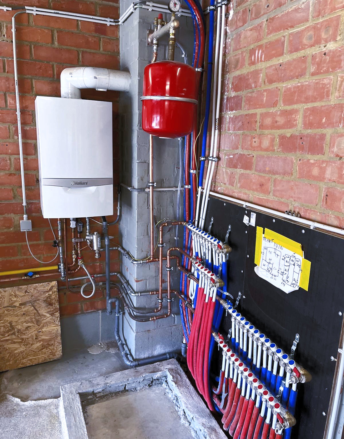 Gascondensatieketel wordt hersteld